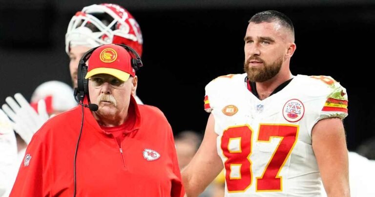 Travis Kelce and Andy Reid Have Heated Exchange on ‘Sunday Night Football’