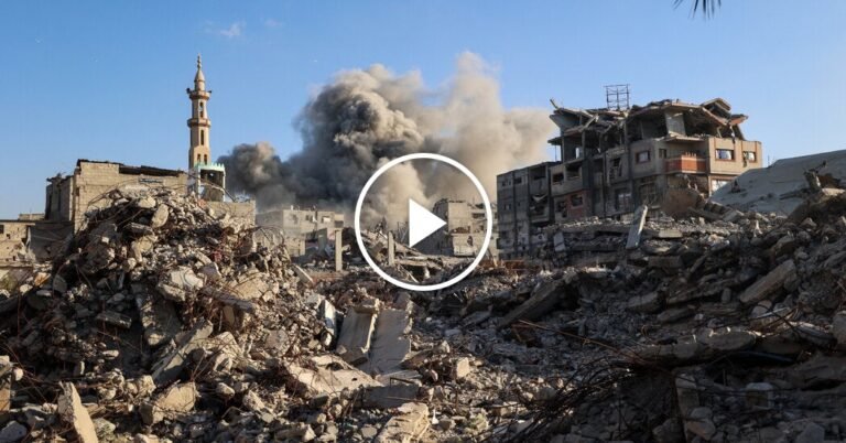 Israel Strikes Gaza in First Major Test of U.S.-Brokered Cease-fire