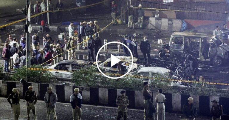 Car Explodes in Crowded New Delhi Neighborhood