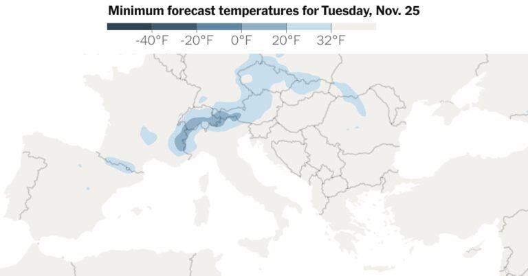Freezing Temperatures Forecast: Tracking Low Temperatures in Europe