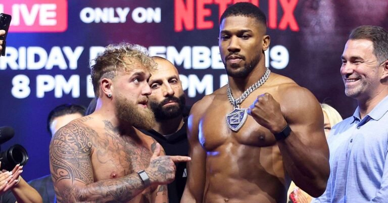 Jake Paul vs Anthony Joshua live scorecard and undercard results