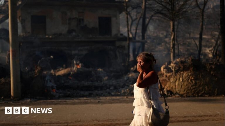 Two dead and hundreds evacuated as wildfires break out near Athens