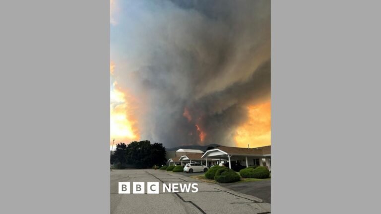 State of emergency declared as fast-moving Canada wildfire doubles in size