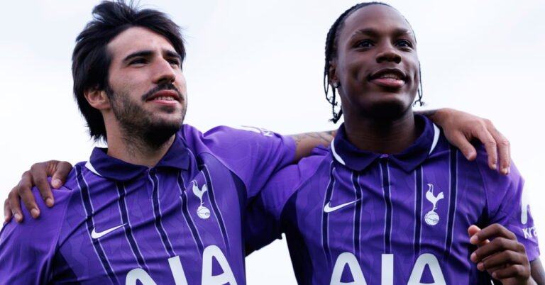 Full details and Sandro Tonali video of new Spurs shirt and strip, confirmed cost and how to buy as Amanda Nilden, Jun’ai Byfield, Victoria Pelova and Signe Gaupset star in launch