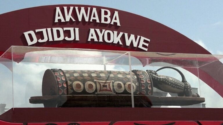 Ivory Coast’s ‘talking drum’ returns to home village after 110 years | News
