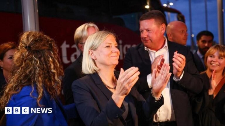 Swedish opposition have slim lead in ‘too close to call’ election